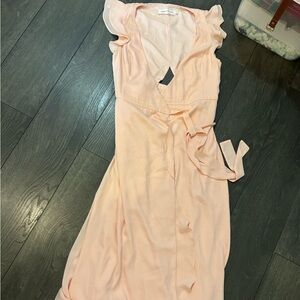 Fame and Partners Soft Peach Maxi Dress